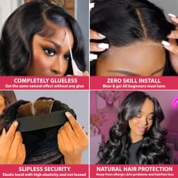 Rosa Beauty 13x6 HD Transparent Frontal Lace Front Wigs Brazilian 30 Inch Body Wave Human Hair Raw Cheap Wigs Clearance Wig