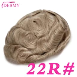 Male Hair Prosthesis 0.1mm Injection Skin Toupee Man Wigs For Men Breathable Australia Swiss Lace and PU Base 100% Human Hair