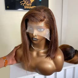 Straight Bob Wigs 100% Human Hair #4 Chocolate Brown SDD 5x5 HD Lace Closure Wigs Human Hair Wigs Glueless Drawstring Wig 300%