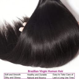 13A Straight Bundles Human Hair Bundles Straight 3 Bundle 20 Inch Brazilian Virgin Straight Hair Straight Bundles Human Hair Bundles For Black Woman
