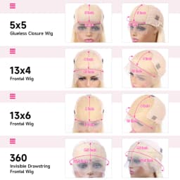 613 360 Invisible Drawstring Lace Frontal Wig Ponytail Pre Plucked Straight 13x4 13x6 Lace Front Human Hair Wig Glueless 5x5 Closure Wig Brazilian Honey Blonde Colored Human Hair Wig 250 Density Adjustable Invisi Strap Wigs