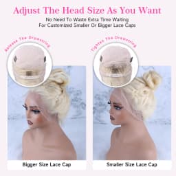 613 360 Invisible Drawstring Lace Frontal Wig Ponytail Pre Plucked Straight 13x4 13x6 Lace Front Human Hair Wig Glueless 5x5 Closure Wig Brazilian Honey Blonde Colored Human Hair Wig 250 Density Adjustable Invisi Strap Wigs