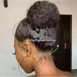 40 Inch Kinky Straight Human Hair Wigs 360 Lace Front Wig Invisible Strap HD Pre Plucked Brazilian Hair 360 Full Lace Wig For Women