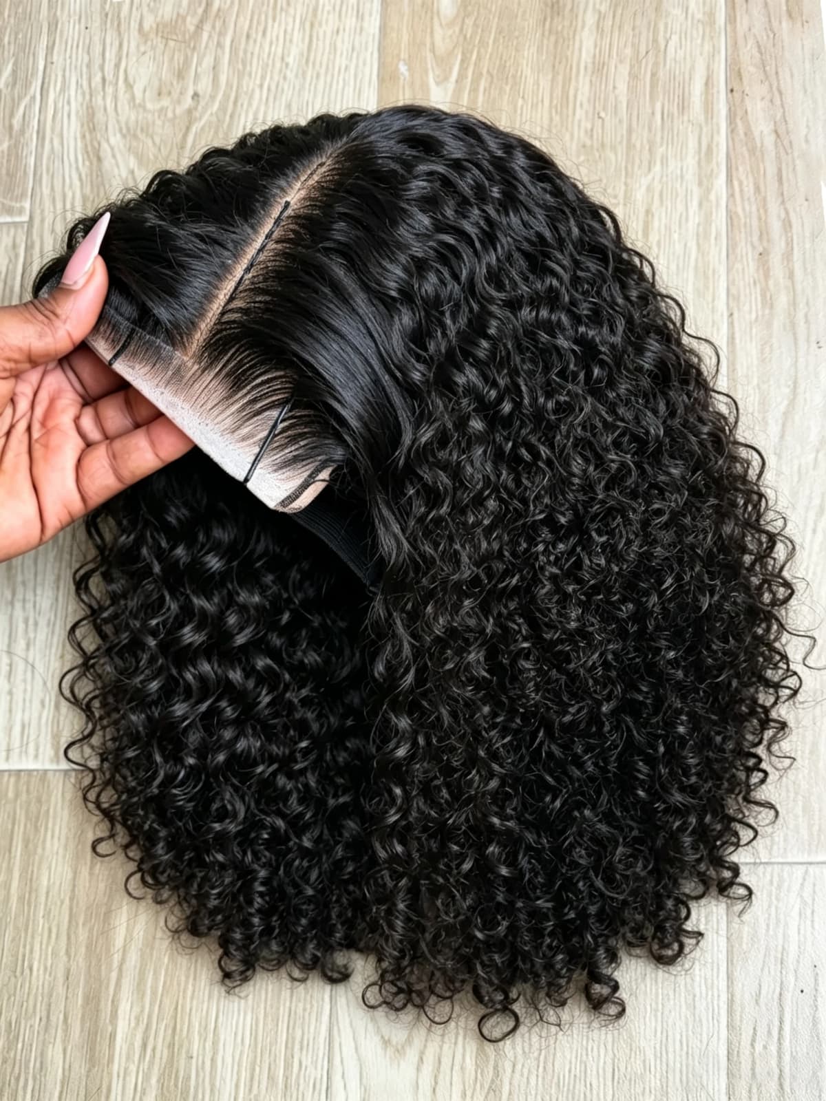 220% Density Short Bob Wig 16Inch 13x4 Water Deep Wave Lace Front Bob Wigs Human Hair 5x5 Lace Closure Curly Bob Wigs Human Hair