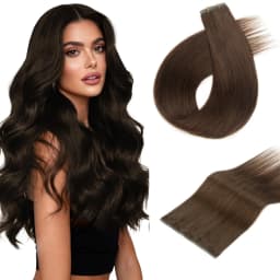16inch Butterfly Weft Hair Extensions Human Hair Glueless OVO Pu Hole Genius Hand Tied Invisible DIY Double Weft Hair Extensions