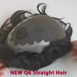 Lace PU Toupee Human Hair Wig Men Toupee Indian Human Hair System Unit Hairpiece Man Capillary Prothesis Natural Human Hair Wigs