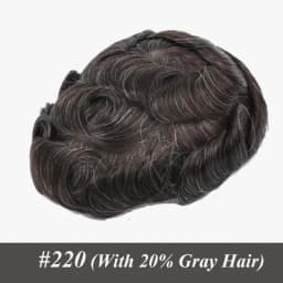 0.02mm Super thin Male Hair Prosthesis Skin Wigs for men 6" Men's capillary prothesis 100% Human Hair Thinnest Skin Toupee Men