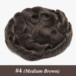 0.02mm Super thin Male Hair Prosthesis Skin Wigs for men 6" Men's capillary prothesis 100% Human Hair Thinnest Skin Toupee Men