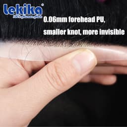 With Clips-Australia Toupee 0.08mm Soft PU Human Hair Wigs French Lace Hair System Remy Human Hair 6'' Wigs For Men