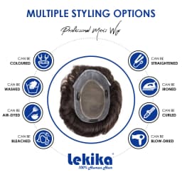 With Clips-Australia Toupee 0.08mm Soft PU Human Hair Wigs French Lace Hair System Remy Human Hair 6'' Wigs For Men