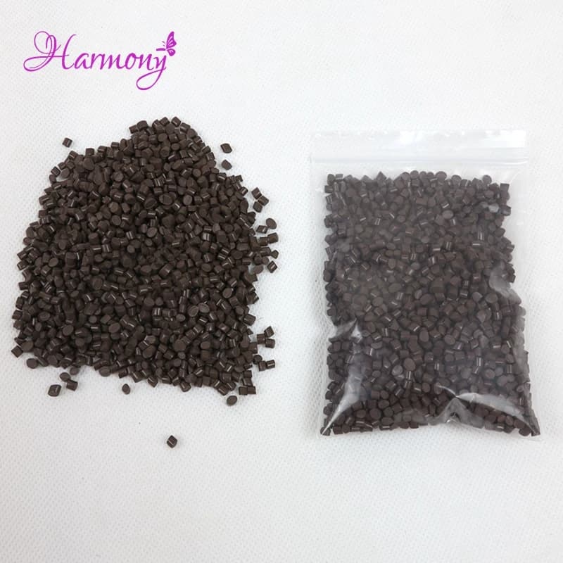 500g/bag Brown 100% Real Italian Keratin Glue Beads Strong Adhesion Grain for I U-Tip Hair Fusion