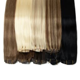 #4 Browm Injected PU Seamless Clip On Hair Invisible Clip Ins Human Hair Machine Remy 7Pcs 100-120g 24 inch Invisible Hair Clips