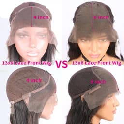 4/27 Colored Highlight Deep Wave Ombre 13x6 Lace Front Human Hair Wigs Water Wave 13x4 Lace Frontal Wig Brazilian Remy Hair