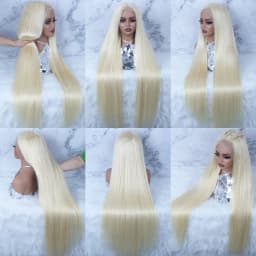 613 13x6 Hd Lace Frontal Wig Human Hair 200% Density Blonde Wig Straight Lace Front Human Hair Wig Pre Plucked 13x4 Lace Front Wigs For Women 38 40 42 inch