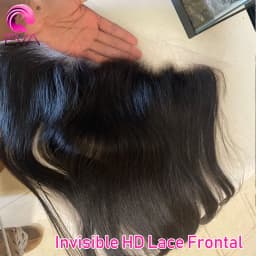 Eva Hair 13x4 HD Lace Frontal Closure Straight & Body Wave 100% Human Hair Invisible Real HD Lace Frontal Only Melt Skins Pre Plucked 5x5 HD Lace Closures Deep Parting 2x6 HD Lace Closure Natural Black