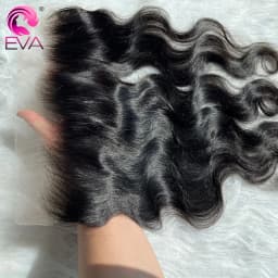 Eva Hair 13x4 HD Lace Frontal Closure Straight & Body Wave 100% Human Hair Invisible Real HD Lace Frontal Only Melt Skins Pre Plucked 5x5 HD Lace Closures Deep Parting 2x6 HD Lace Closure Natural Black