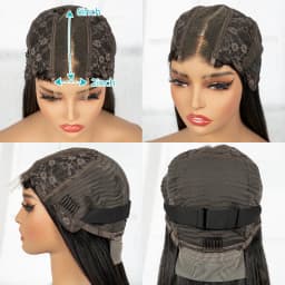 28 30 Inches Double Drawn Bone Straight Raw Vietnamese Human Hair Wigs 2x6 Real HD Lace Closure Virgin Hair Wigs for Black Women
