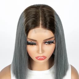 12A Double Drawn 2x6 Lace Closure Bone Straight Bob Human Hair Wigs 250% Density Brazilian Remy Human Hair Wig for Black Women