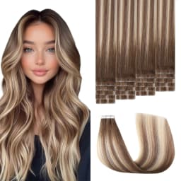 Sweetmet Invisible Tape in Hair Extensions Real Human Hair 3rd-Generation Pro3.0#1 Jet Black Color 20pcs 30g-50g 14inch-22inch Seamless Injected Hand-Tied Remy Quality Invisi Edge Tape in Extensions(#1)