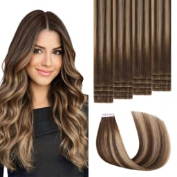 Sweetmet Invisible Tape in Hair Extensions Real Human Hair 3rd-Generation Pro3.0#1 Jet Black Color 20pcs 30g-50g 14inch-22inch Seamless Injected Hand-Tied Remy Quality Invisi Edge Tape in Extensions(#1)