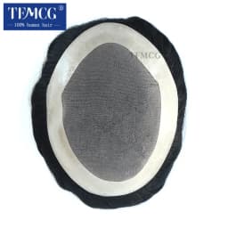 Men's Capillary Prothesis Mono Toupee Men Wig Natural Human Hair Wigs for Men Durable Male Hair Prosthesis Capillary Male Wig