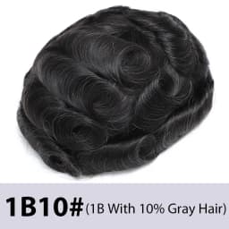 Australia Toupee With Clips Male Hair Prosthesis French Lace & Pu Base Clip-On Men's Wigs Replacement Natural Human Hair Systems
