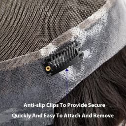 Australia Toupee With Clips Male Hair Prosthesis French Lace & Pu Base Clip-On Men's Wigs Replacement Natural Human Hair Systems