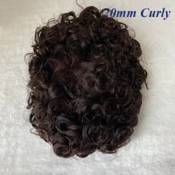Curly Brown Color Men's Wig Male Hair Prosthesis Mono Hair Wigs For Men Durable Men's Wigs 100% Human Hair Prosthesis for Men