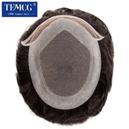 Hollywood Toupee Men Wig Swiss Lace Wigs For Men 100% Natural Human Hair Toupee Male Hair Prosthesis Exhuast Systems Male Wig