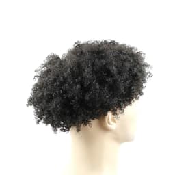 8mm Afro Toupee Man Weave Unit Black Mens Kinky Curly 100% Human Hair African American Toupees for Men Mono Lace with PU Around
