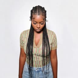 36in Full Lace Transparent Braided Wig Synthetic Fulani Cornrow Braided Wigs With Baby Hair for Black Women Daily Wear And Style