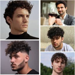 Curly Wigs Hair Prosthesis Man 25mm 15mm 10mm Curly Natural Human Hair Wigs For Men French Lace Man Curly Hair Systems Hairpiece
