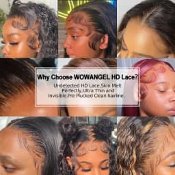 13x6 HD Full Lace Frontal Wigs 250% Invisible HD Lace Front Human Hair Wigs Straight Melt Skins Pre Plucked Brazilian Hair Wig
