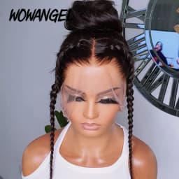 13x6 HD Full Lace Frontal Wigs 250% Invisible HD Lace Front Human Hair Wigs Straight Melt Skins Pre Plucked Brazilian Hair Wig