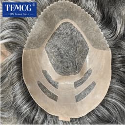 Bond-Mono & Pu Front And NPU Back More Durable Male Hair Prosthesis Natural Human Hair Toupee Men Wig Exhuast System Male Wig