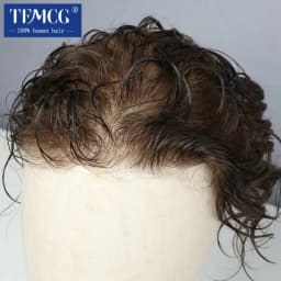Male Hair Prosthesis Ultra-Thin 0.02-0.03mm Skin V-looped Men Wigs Invisible Hairline Remy Human Hair Men's Capillary Prothesis