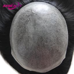 Women Topper Full PU 0.04-0.06mm Human Hair Wigs Straight 100% Human Hairpiece Blonde Hair System Capillary Prosthesis Natural