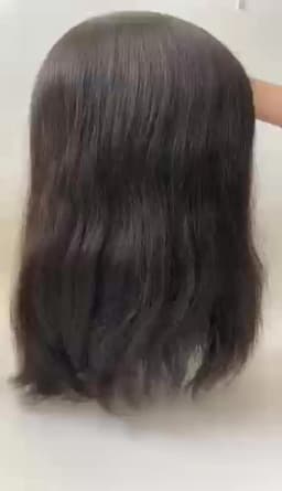 Women Topper Full PU 0.04-0.06mm Human Hair Wigs Straight 100% Human Hairpiece Blonde Hair System Capillary Prosthesis Natural