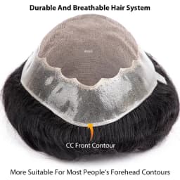 Curly Toupee Men Wig Fine Mono With Skin Base Male Hair Prosthesis Indian Natural Human Hair Wigs For Men Afro Curly Hair System