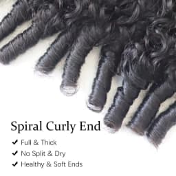 Burmese Curly Feather Crochet Human Hair Miracle Knots Pre‑Separated Invisible Knotless Boho Braids Reusable Crochet Hair Extensions For Braiding 14‑26 Inch