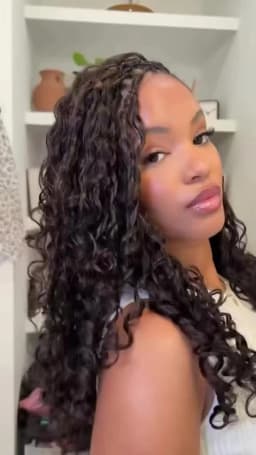 Burmese Curly Feather Crochet Human Hair Miracle Knots Pre‑Separated Invisible Knotless Boho Braids Reusable Crochet Hair Extensions For Braiding 14‑26 Inch