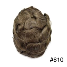 Male Hair Prosthesis Skin 0.02mm Base Toupee Men Wig Human Hair Wigs Undetectable Replacement Systems Men's Capillary Prothesis