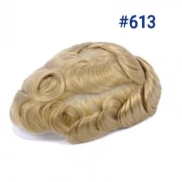 Male Hair Prosthesis Skin 0.02mm Base Toupee Men Wig Human Hair Wigs Undetectable Replacement Systems Men's Capillary Prothesis