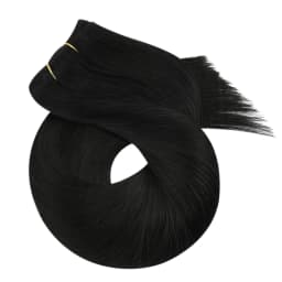 Moresoo Human Hair Bundles Ombre Sew in Extensions Remy Brazilian Hair Natural Straight 100G Hair for Women 100% Real Human Hair