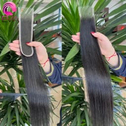 Eva Hair Invisible Real HD Lace Frontal Only Full 13x4 Melt Skins Pre Plucked 5x5 HD Lace Closures Human Hair Straight & Body Wave 2x6 HD Lace Closure Natural Black