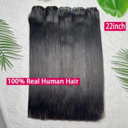 Vietnamese PU Clip in Extensions Human Hair Straight Hair Seamless Skin Weft Clip-in Hair 100% Raw Virgin Human Hair Full Head
