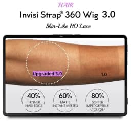 Smilegirl 230% Density Invisible Strap Deep Curly Wave 360 Full HD Glueless Wig 32 Inch Front Human Hair Wig Frontal Wig Wear and Go Daily Party Use