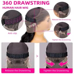 Smilegirl 230% Density Invisible Strap Deep Curly Wave 360 Full HD Glueless Wig 32 Inch Front Human Hair Wig Frontal Wig Wear and Go Daily Party Use
