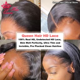 Queen Hair #1 Jet Black Color Burmese Curly Wig Deep Wave 13x6 13x4 Full Frontal 4x4 5x5 6x6 HD Closure 100% Human Raw Hair Wig