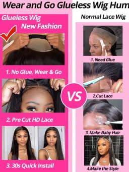 5x5 Pre Cut Hd Lace Closure Wigs 230% Glueless Wigs Human Hair Ready To Wear Bone Straight Lace Front Wigs Human Hair For Women